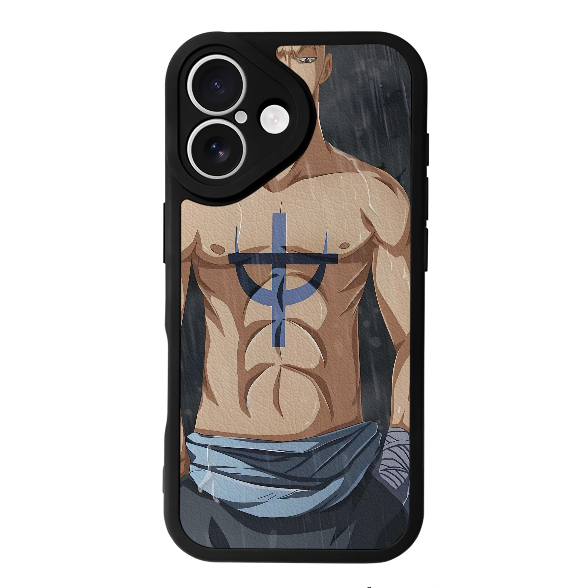 （画像用） ワンピース ONE PIECE 【iPhone 16シリーズ対応】シリコンスマホケース（レザー調） 材質：シリコン